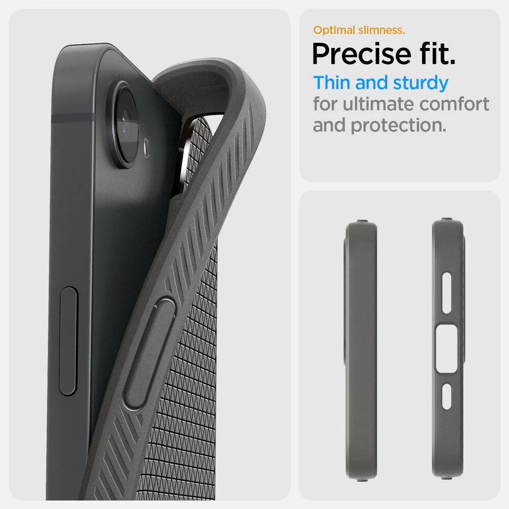 Spigen Apple  iPhone 17e / 16e Liquid Air Case - Marble Grey - Image 3