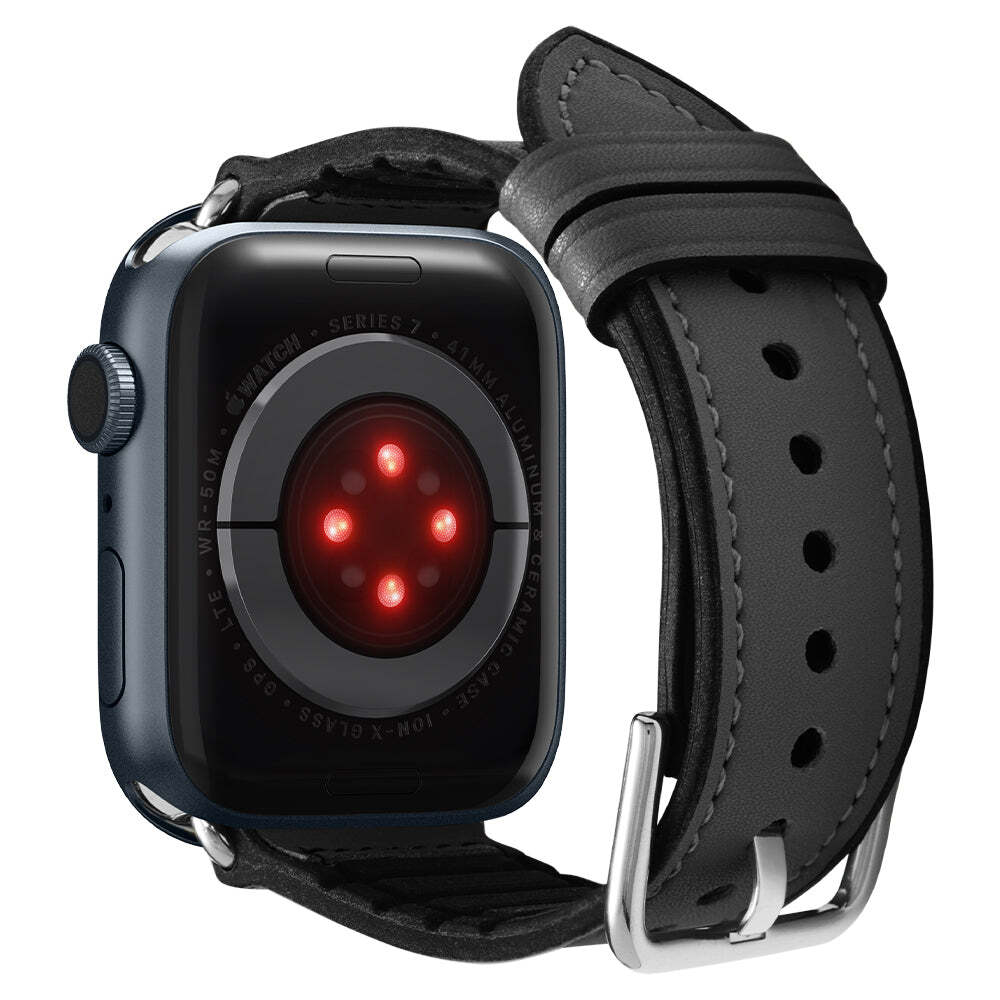 Spigen Apple Watch 41mm 40mm 38mm Retro Fit Wristband (Black) - Image 3
