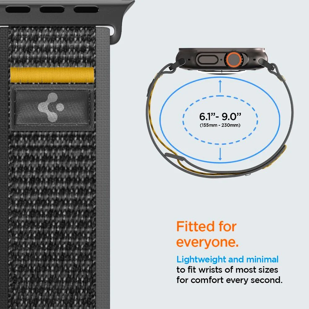 Spigen Apple Watch 42-49mm Athlex Air Wristband (Active Black) - Image 4