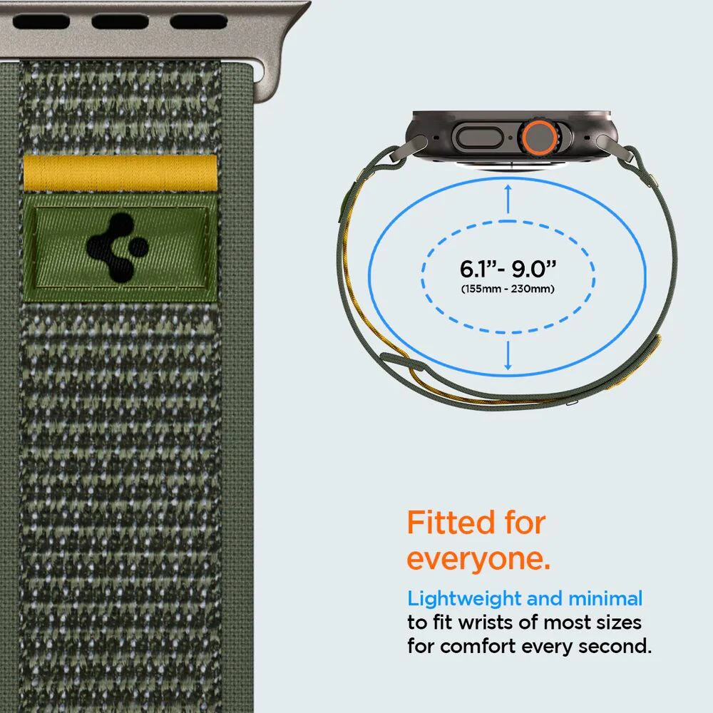 Spigen Apple Watch 42-49mm Athlex Air Wristband (Active Green) - Image 3