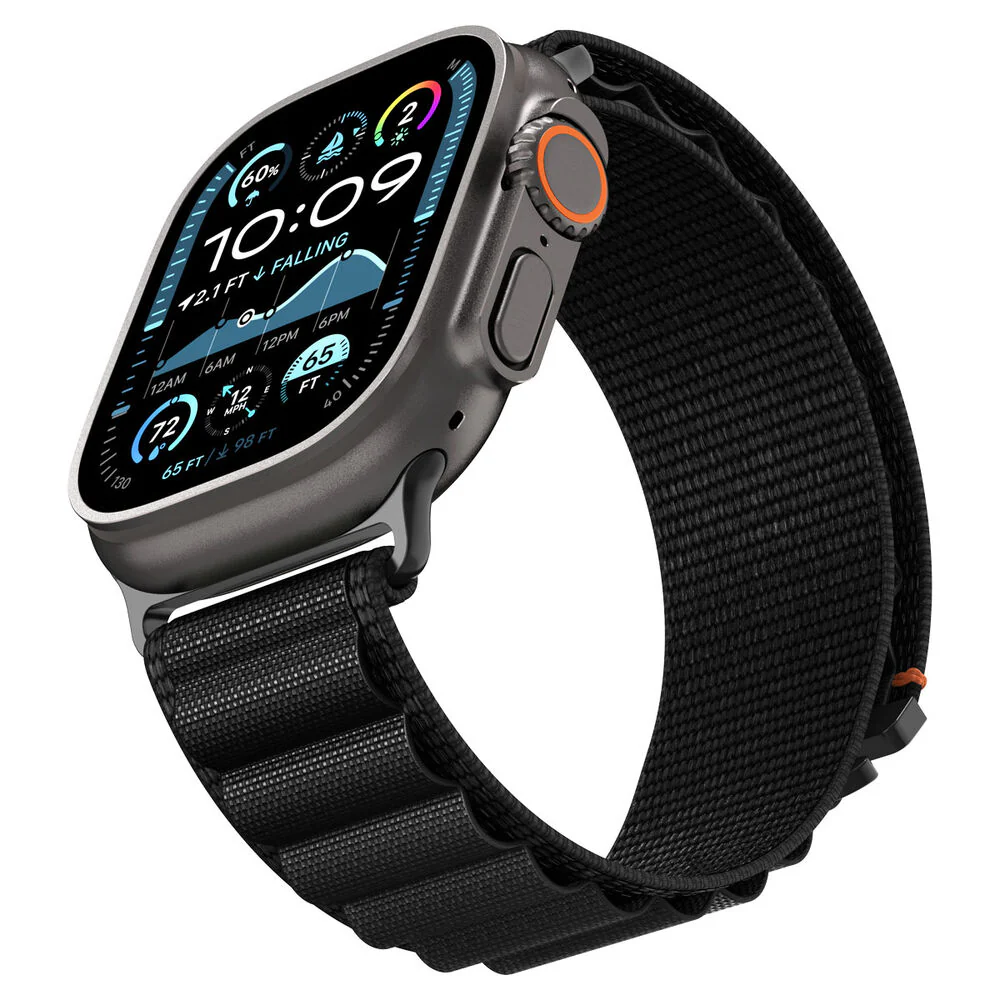 Spigen Apple Watch 42-49mm WBF1 Wristband (Black) - Image 4