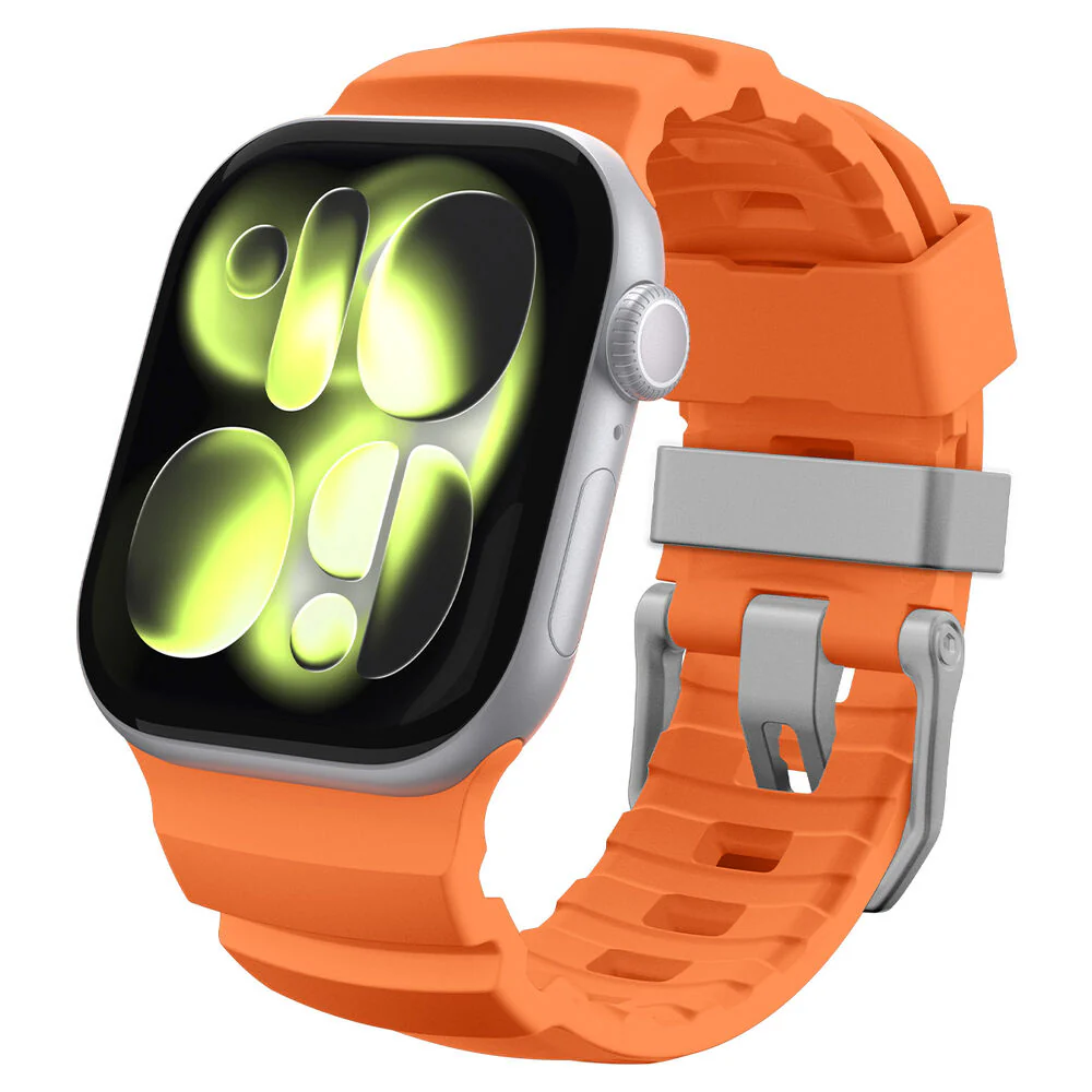 Spigen Apple Watch 42-49mm WBS2 Wristband (Orange) - Image 2