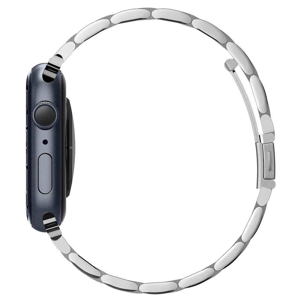 Spigen Apple Watch 42mm 41mm 40mm 38mm Modern Fit Wristband (Silver) - Image 4