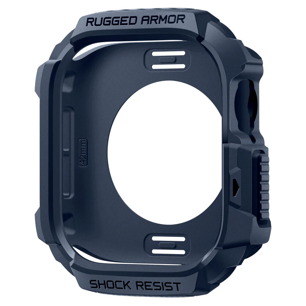 Spigen Apple Watch 42mm Rugged Armor 2 Case (Navy Blue) - Image 3