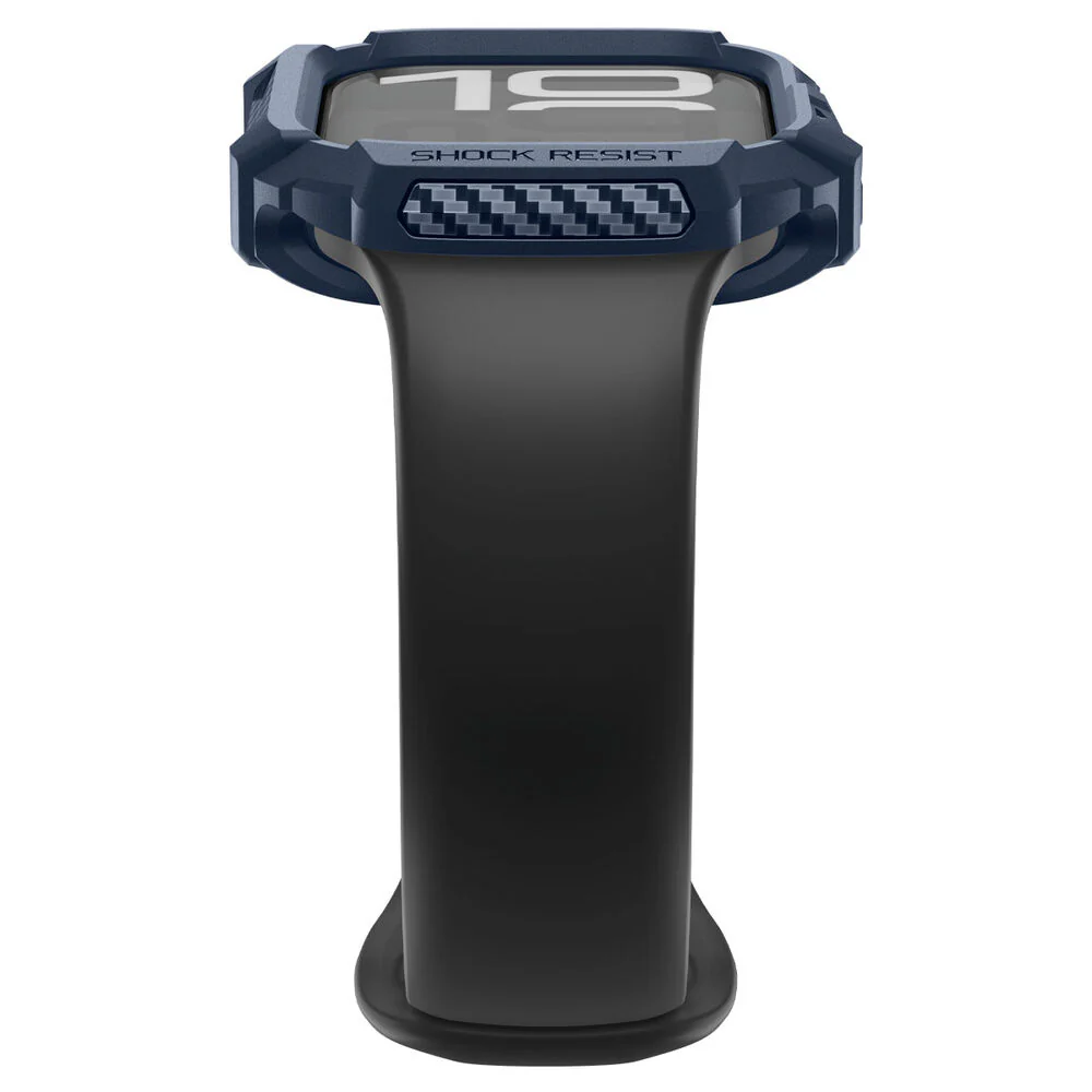 Spigen Apple Watch 42mm Rugged Armor 2 Case (Navy Blue) - Image 5