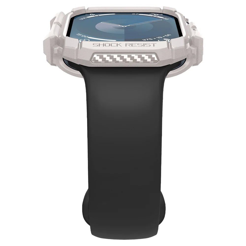 Spigen Apple Watch 42mm Rugged Armor Case (Dune Beige) - Image 6