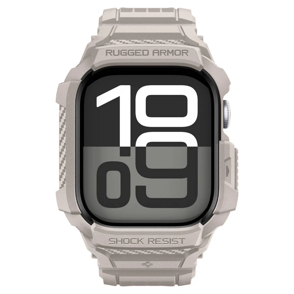 Spigen Apple Watch 42mm Rugged Armor Pro 2 Wristband (Dune Beige) - Image 2