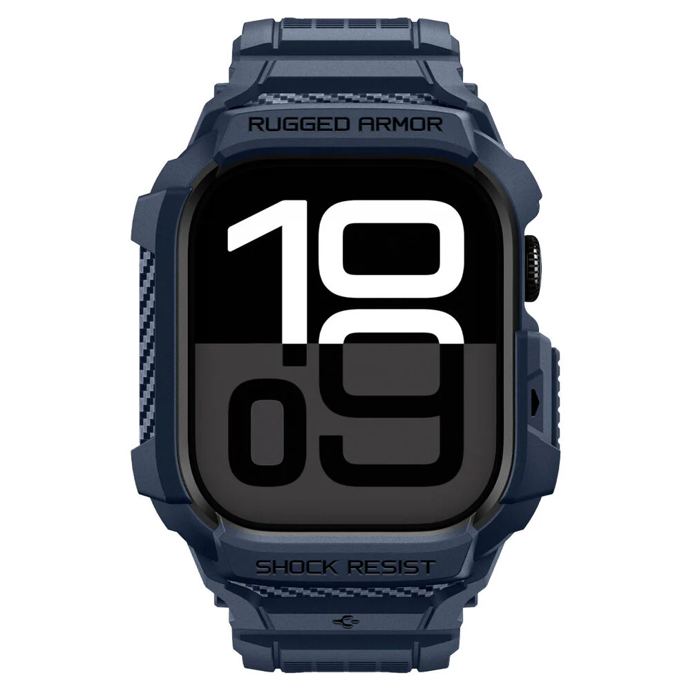 Spigen Apple Watch 42mm Rugged Armor Pro 2 Wristband (Navy Blue) - Image 2