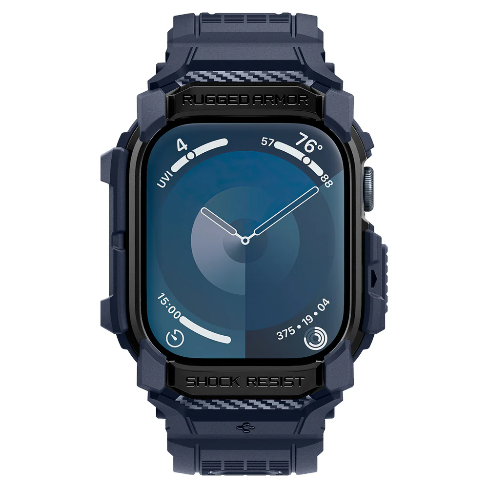 Spigen Apple Watch 42mm Rugged Armor Pro Case (Navy Blue) - Image 2