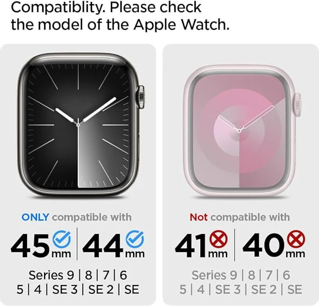 Spigen Apple Watch 45mm 44mm Liquid Crystal Case (Clear) - Image 3
