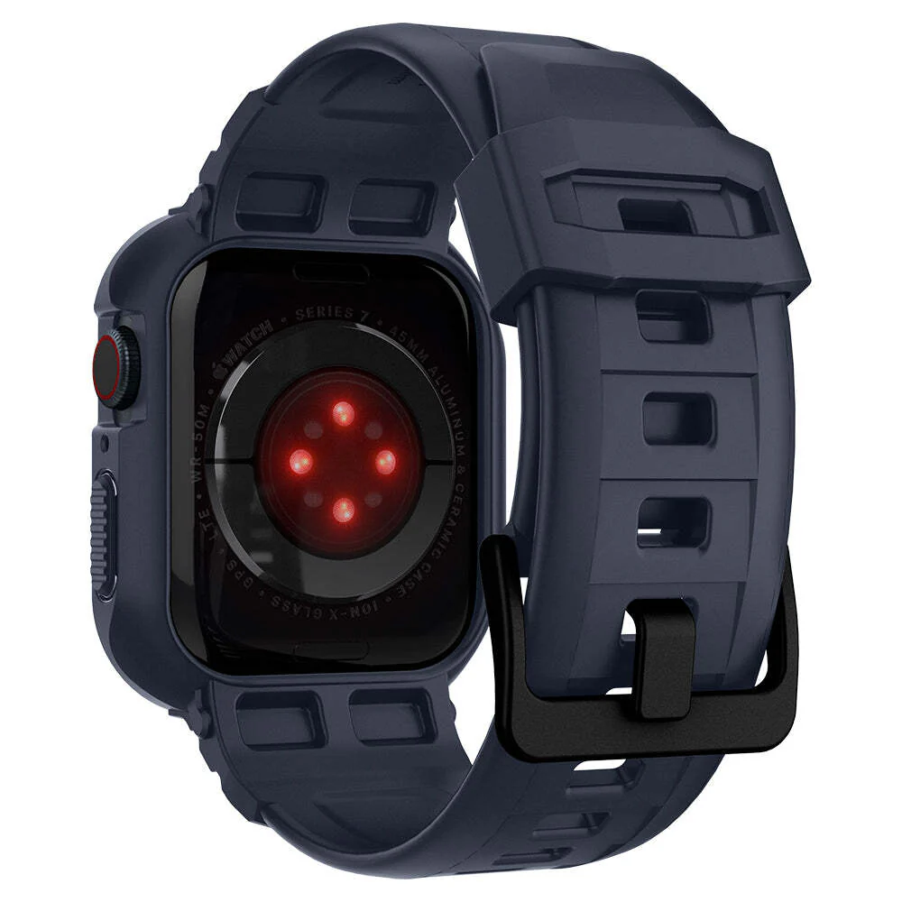 Spigen Apple Watch 45mm 44mm Rugged Armor Pro Case (Charcoal Grey) - Image 3