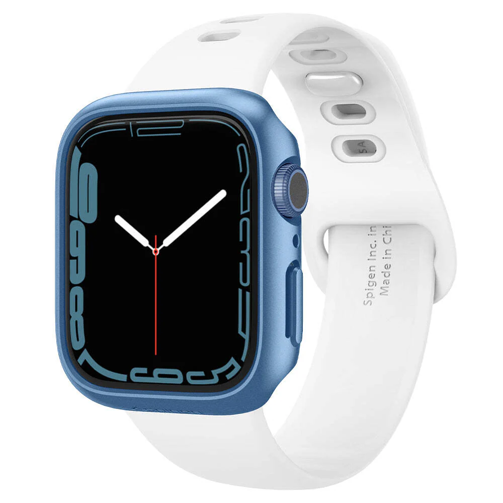 Spigen Apple Watch 45mm Thin Fit Case (Blue) - Image 3