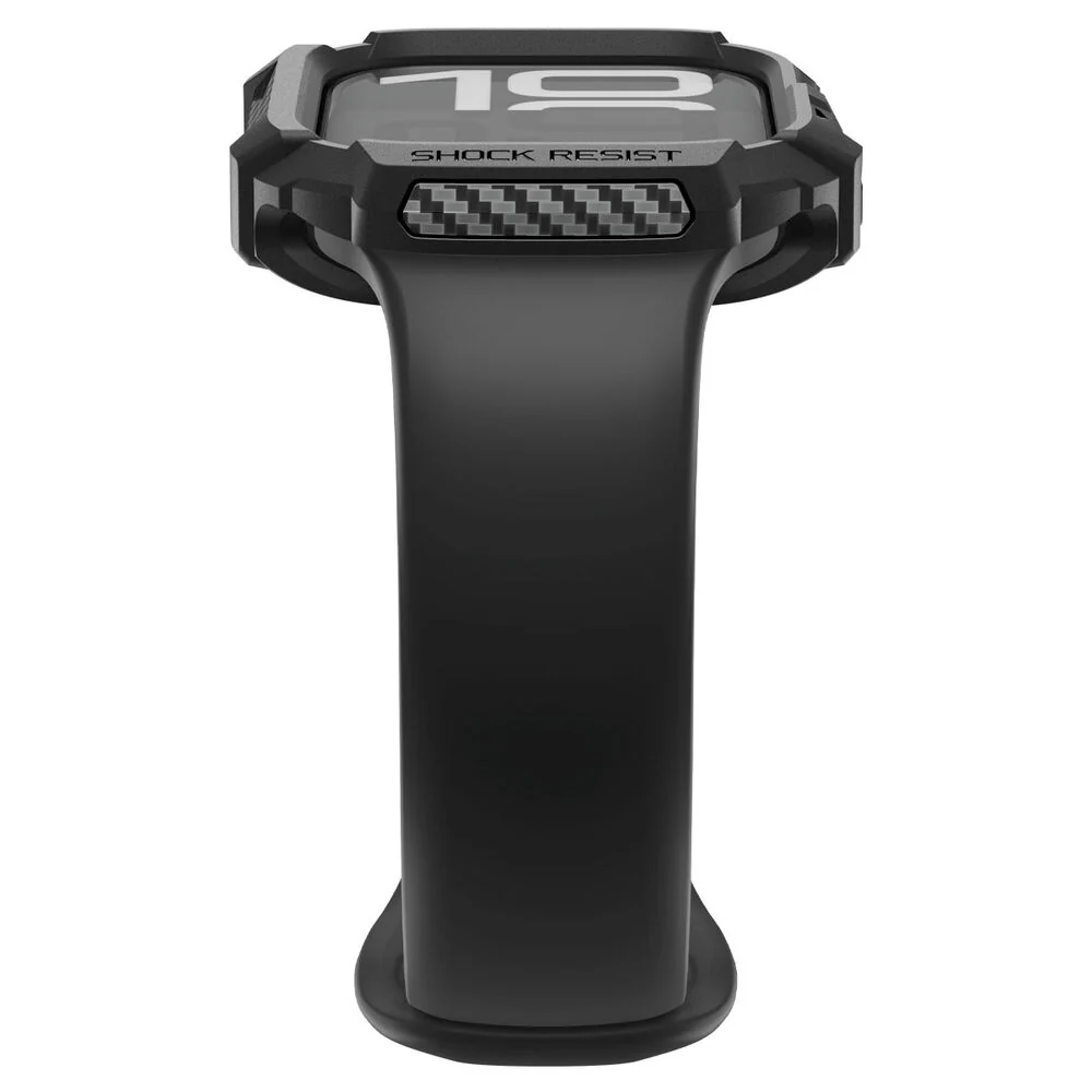 Spigen Apple Watch 46mm Rugged Armor 2 Case (Black) - Image 5