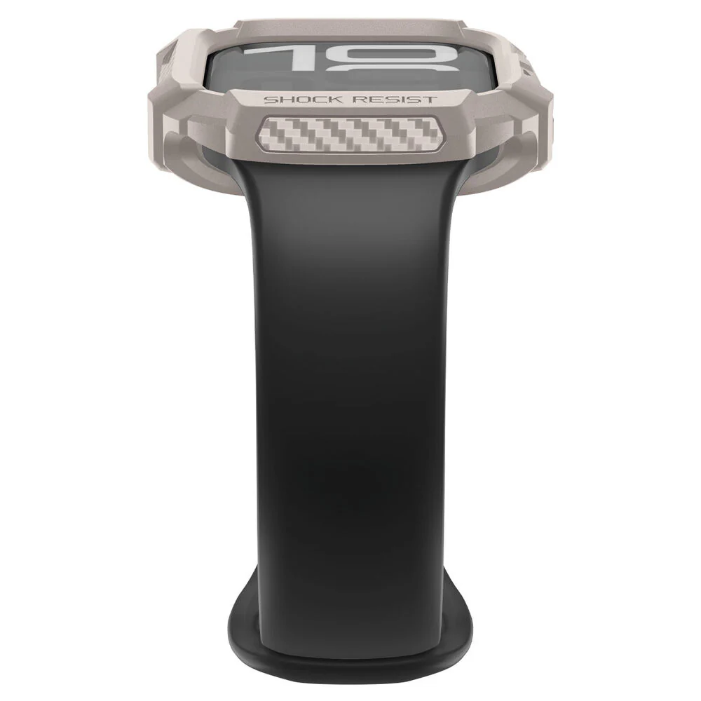 Spigen Apple Watch 46mm Rugged Armor 2 Case (Dune Beige) - Image 5