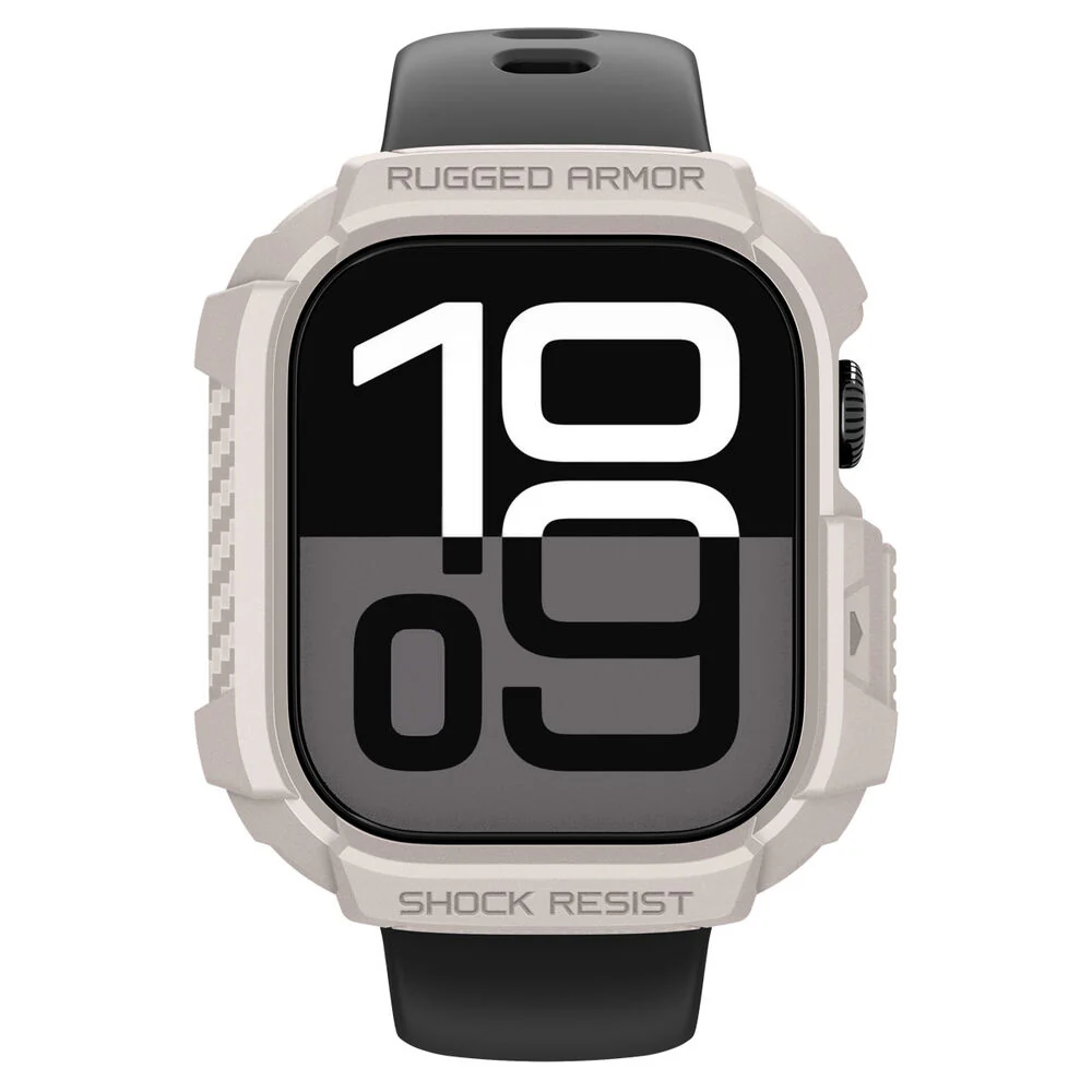 Spigen Apple Watch 46mm Rugged Armor 2 Case (Dune Beige) - Image 6