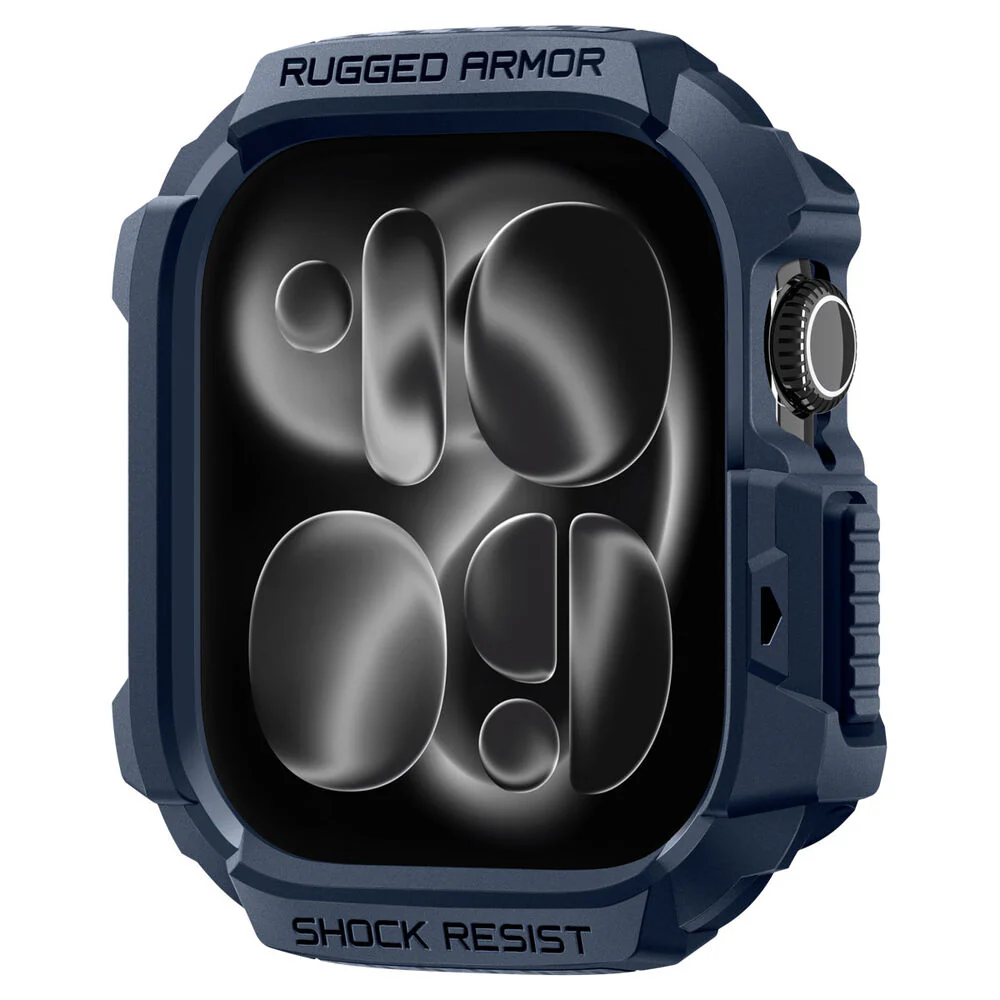 Spigen Apple Watch 46mm Rugged Armor 2 Case (Navy Blue)