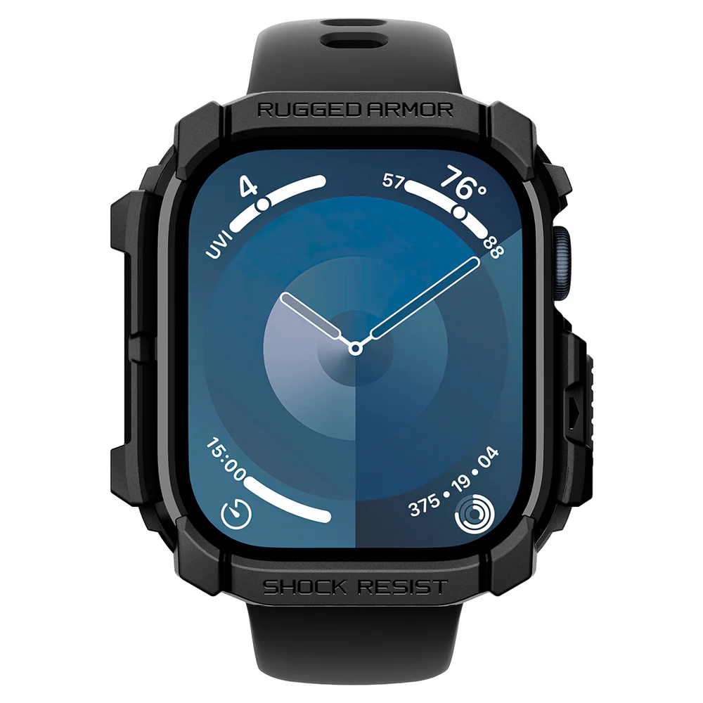 Spigen Apple Watch 46mm Rugged Armor Case (Black) - Image 5