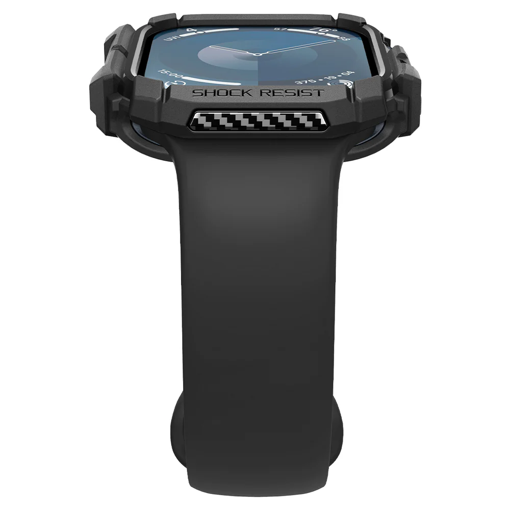 Spigen Apple Watch 46mm Rugged Armor Case (Black) - Image 6