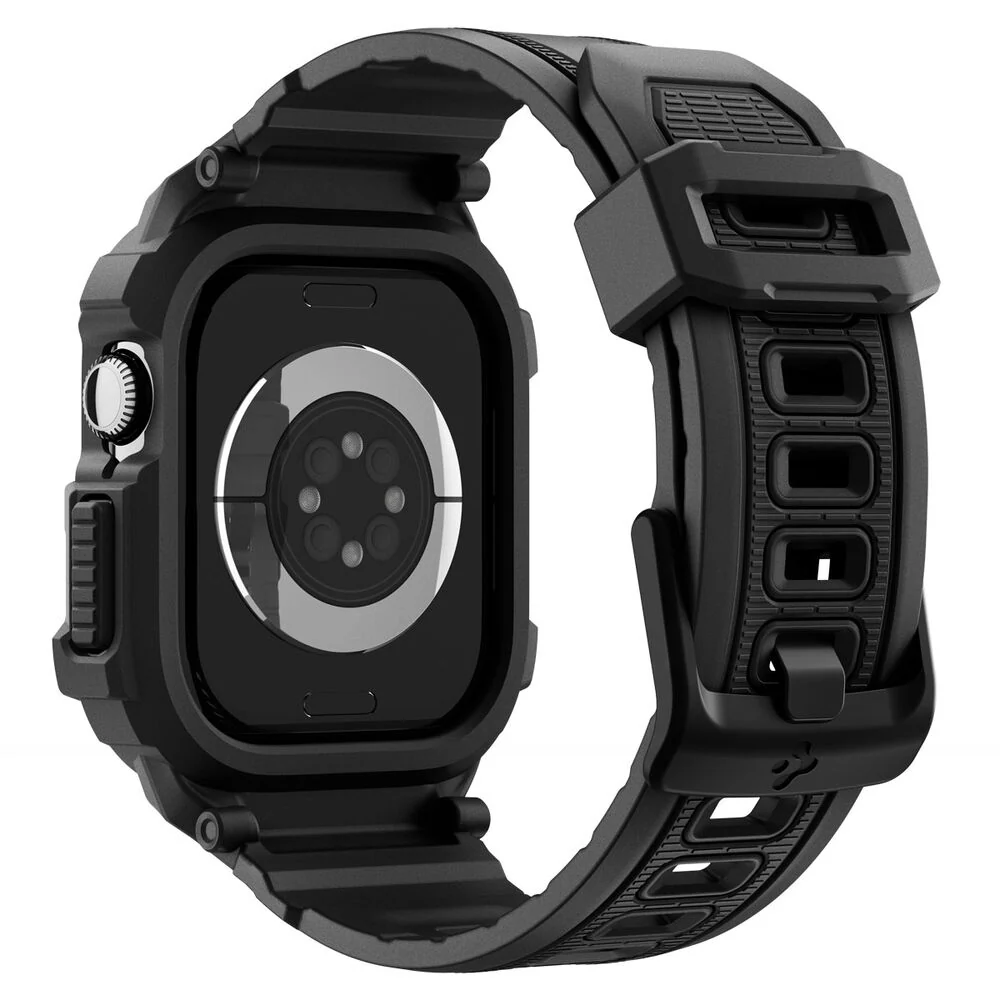 Spigen Apple Watch 46mm Rugged Armor Pro 2 Wristband (Black) - Image 3