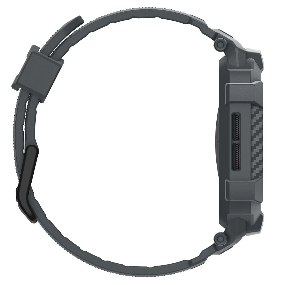 Spigen Apple Watch 46mm Rugged Armor Pro 2 Wristband (Dark Grey) - Image 4