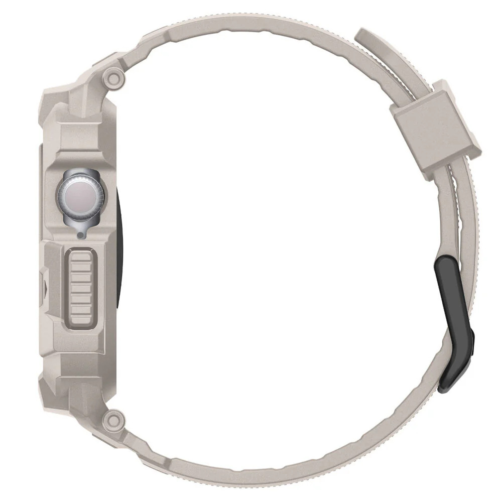 Spigen Apple Watch 46mm Rugged Armor Pro 2 Wristband (Dune Beige) - Image 5