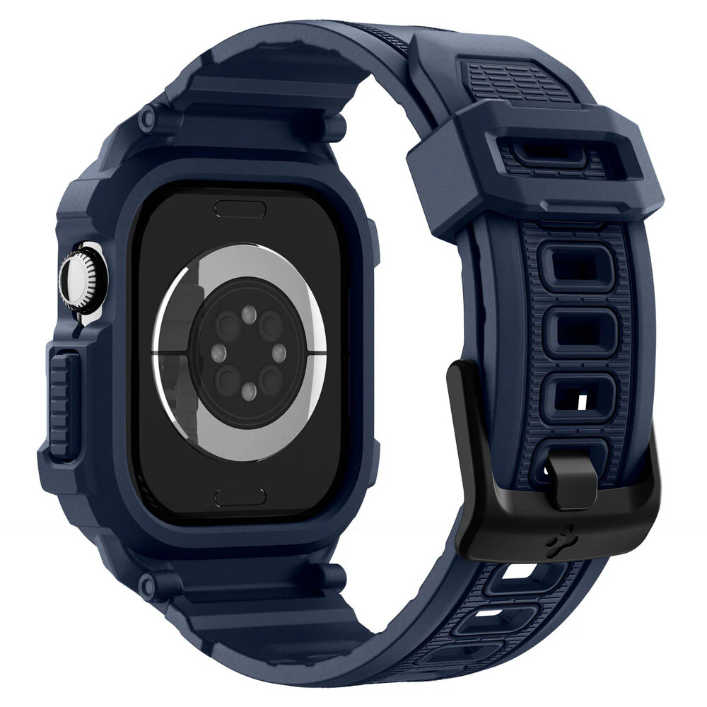Spigen Apple Watch 46mm Rugged Armor Pro 2 Wristband (Navy Blue) - Image 3
