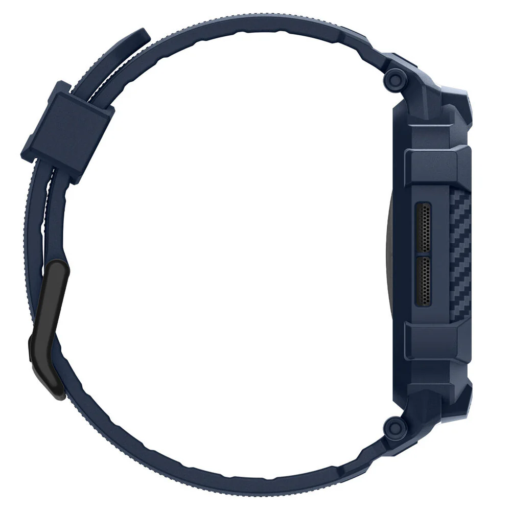 Spigen Apple Watch 46mm Rugged Armor Pro 2 Wristband (Navy Blue) - Image 4