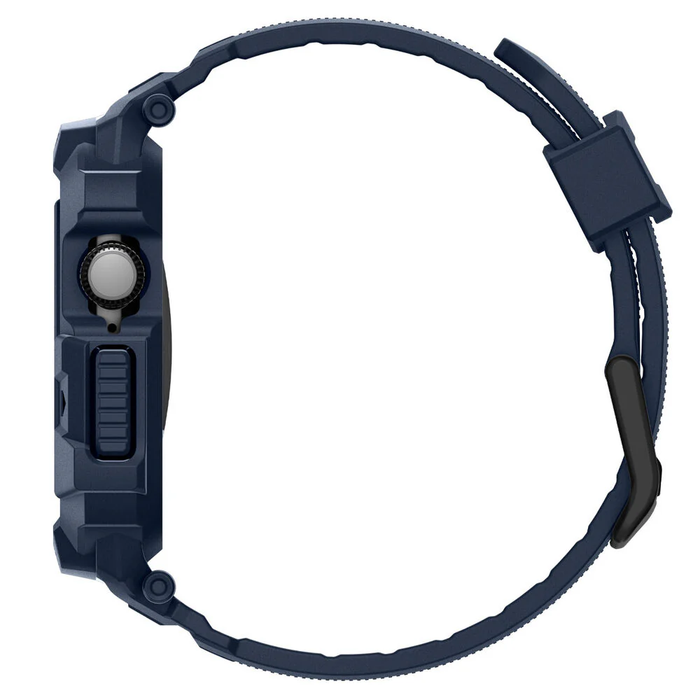 Spigen Apple Watch 46mm Rugged Armor Pro 2 Wristband (Navy Blue) - Image 5