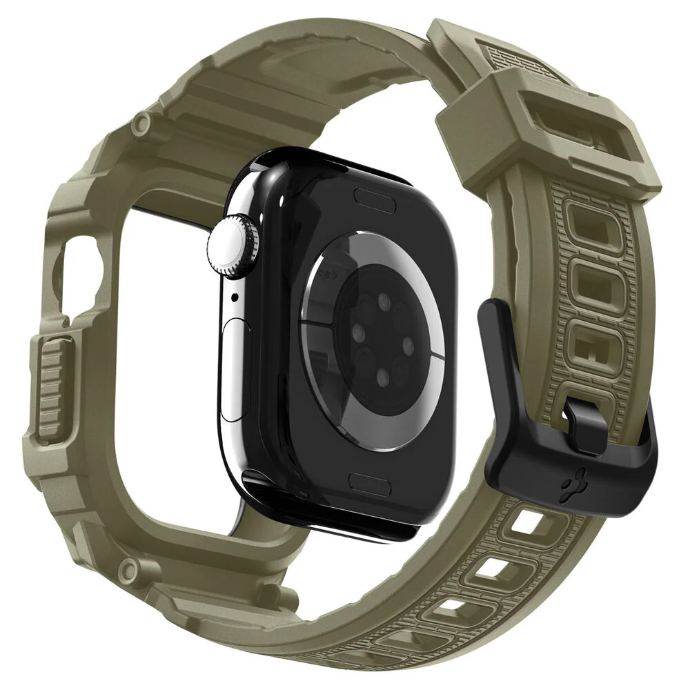 Spigen Apple Watch 46mm Rugged Armor Pro 2 Wristband (Vintage Khaki) - Image 6