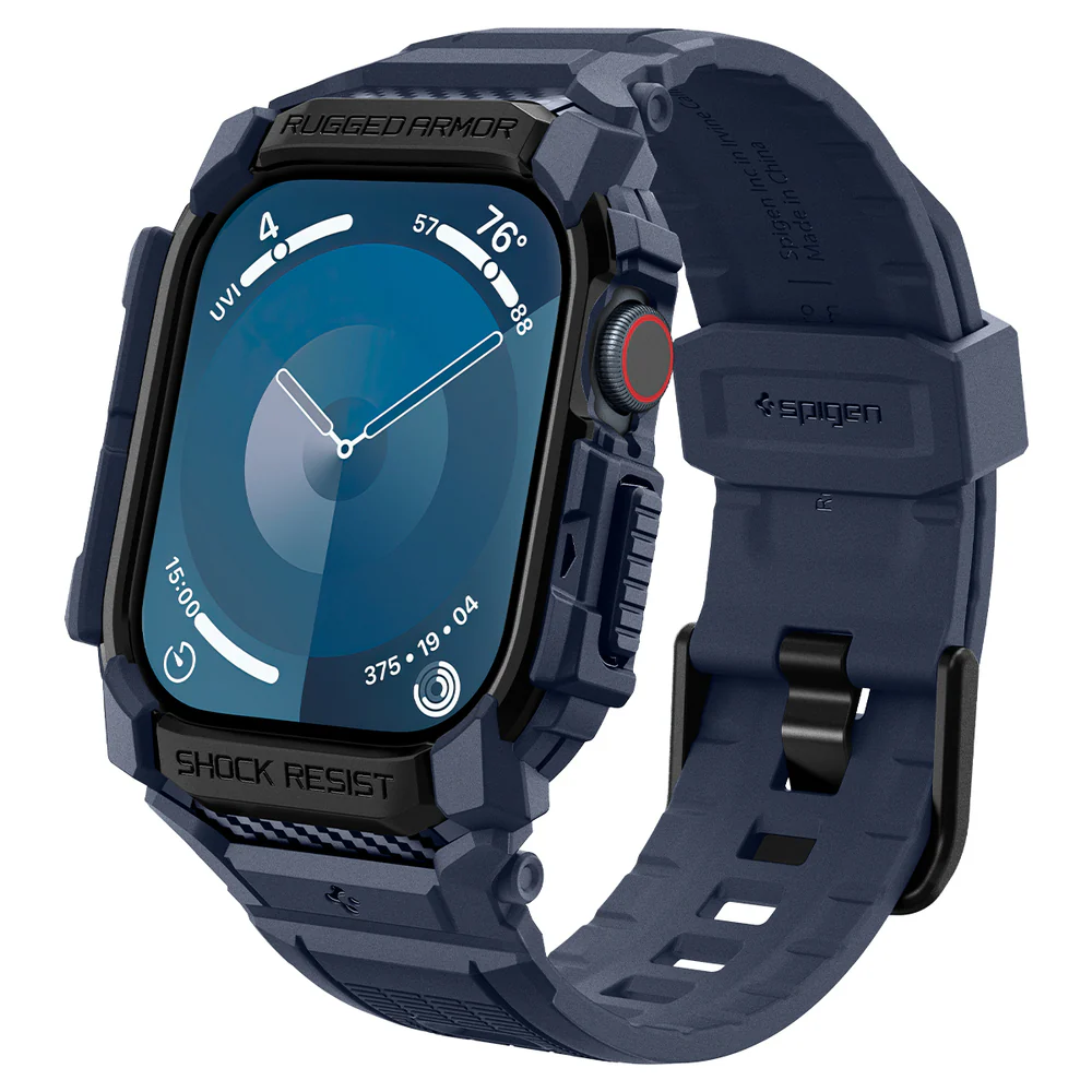 Spigen Apple Watch 46mm Rugged Armor Pro Case (Navy Blue)