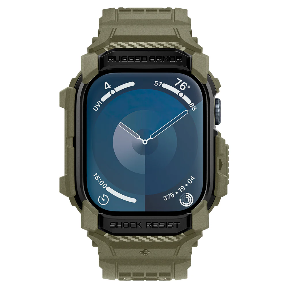 Spigen Apple Watch 46mm Rugged Armor Pro Case (Vintage Khaki) - Image 2