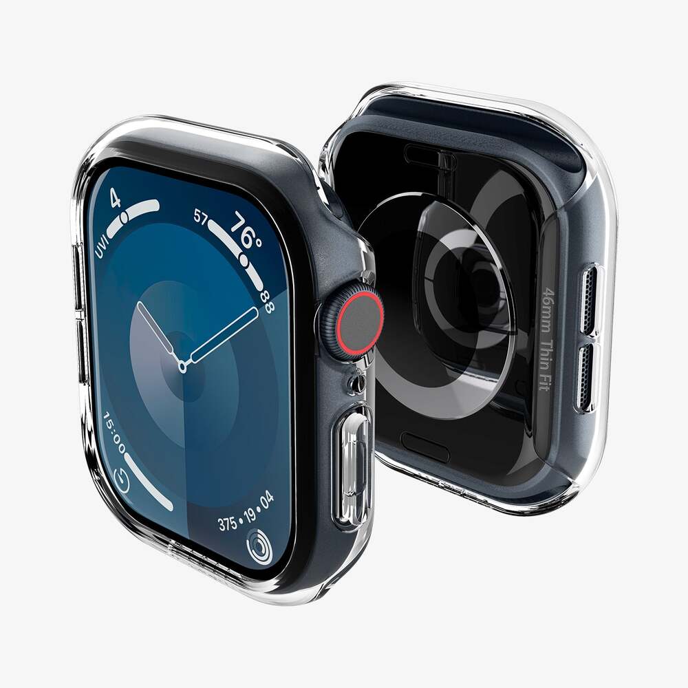 Spigen Apple Watch 46mm Thin Fit Case (Clear) - Image 3