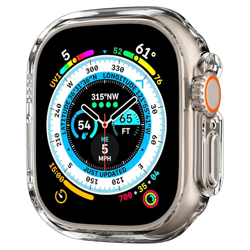 Spigen Apple Watch 49mm Thin Fit Case (Clear) - Image 2