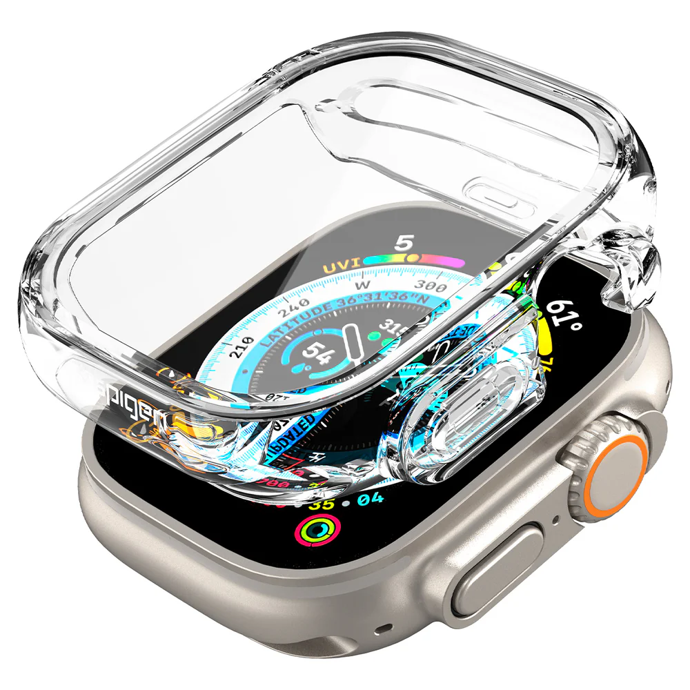 Spigen Apple Watch 49mm Ultra Hybrid Case (Clear) - Image 2