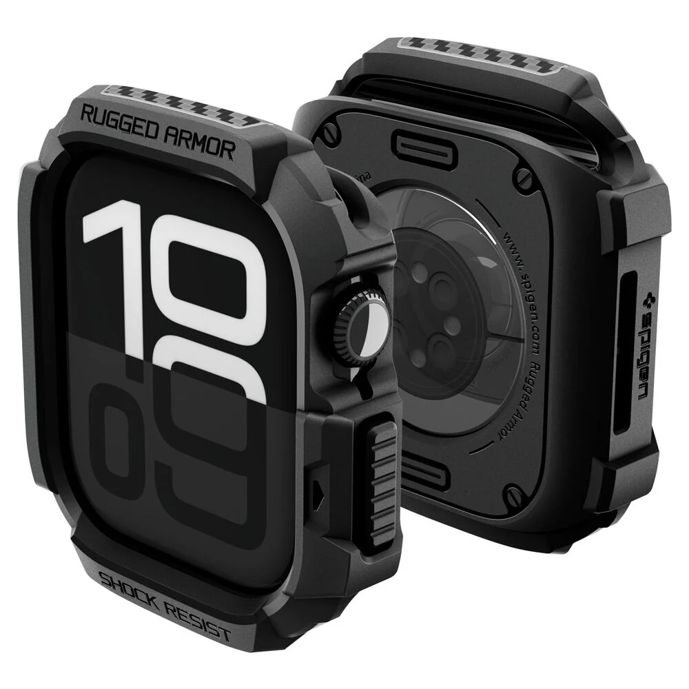 Spigen Apple Watch Series 42mm Rugged Armor 2 Case (Black) - Image 2