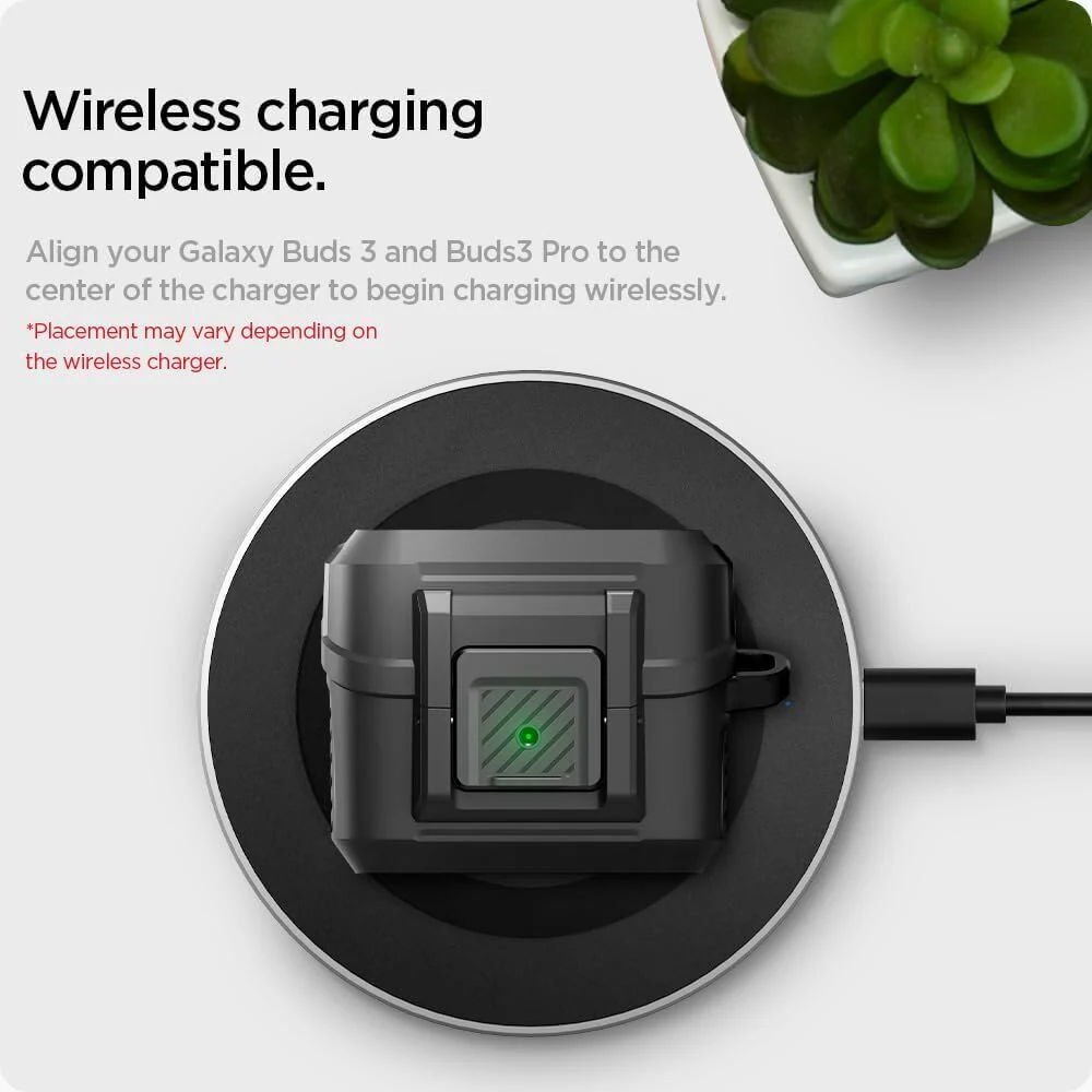 Spigen Galaxy Buds 3 Pro Lock Fit Case (Black) - Image 2