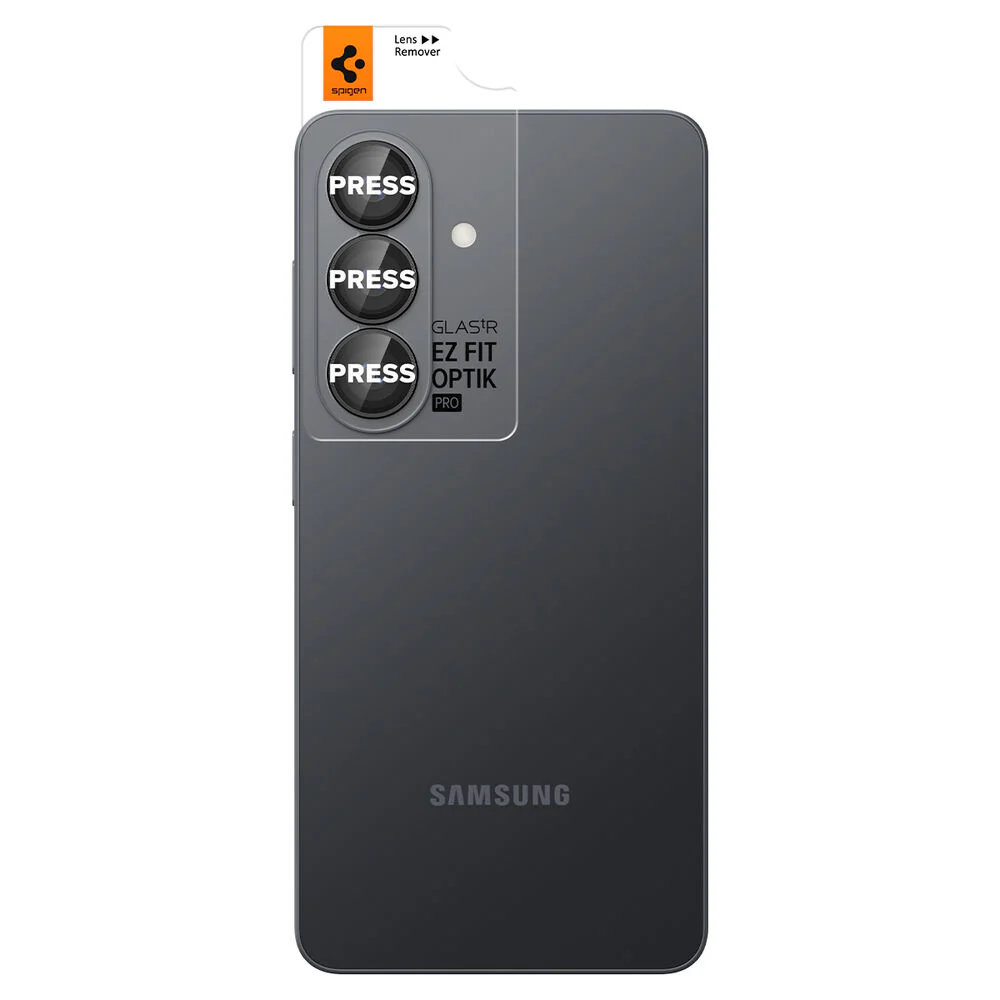Spigen Galaxy S26 GLAS.tR EZ Fit Optik Pro 2PCS Lens Protector (Black) - Image 2