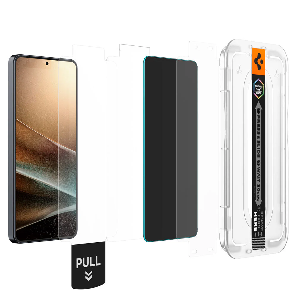 Spigen Galaxy S26 GLAS.tR EZ Fit Pro Privacy 2PCS Screen Protector (Black) - Image 4