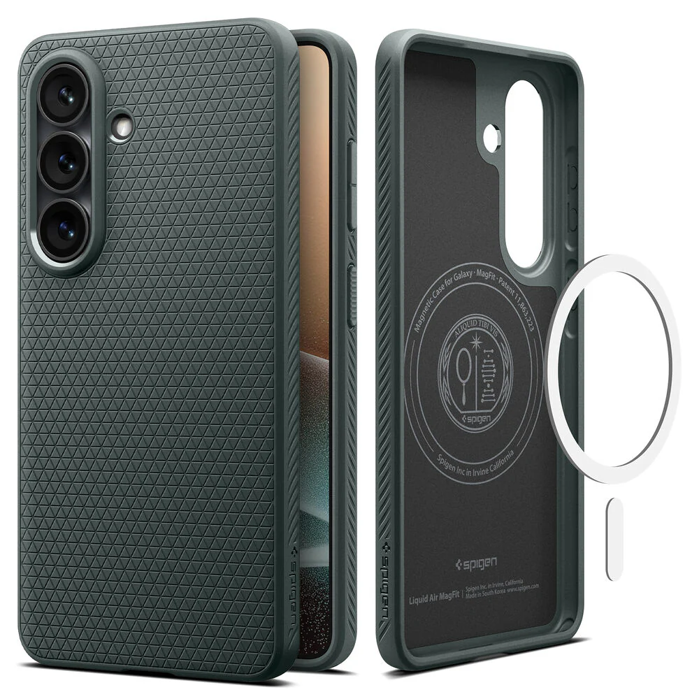 Spigen Galaxy S26 Plus Liquid Air (MagFit) Case (Abyss Green) - Image 3