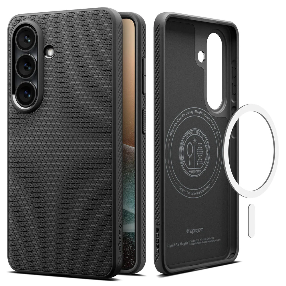 Spigen Galaxy S26 Plus Liquid Air (MagFit) Case (Black) - Image 4