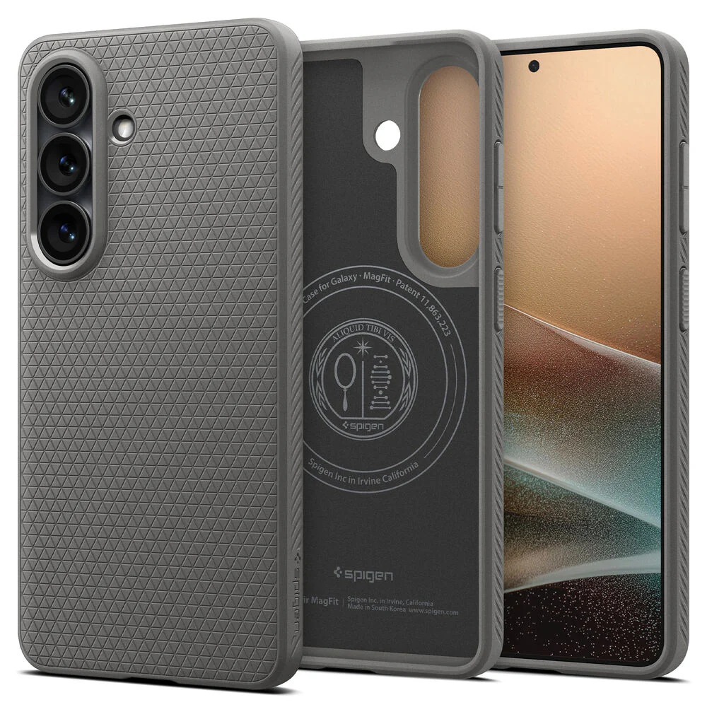 Spigen Galaxy S26 Plus Liquid Air (MagFit) Case (Marble Grey)