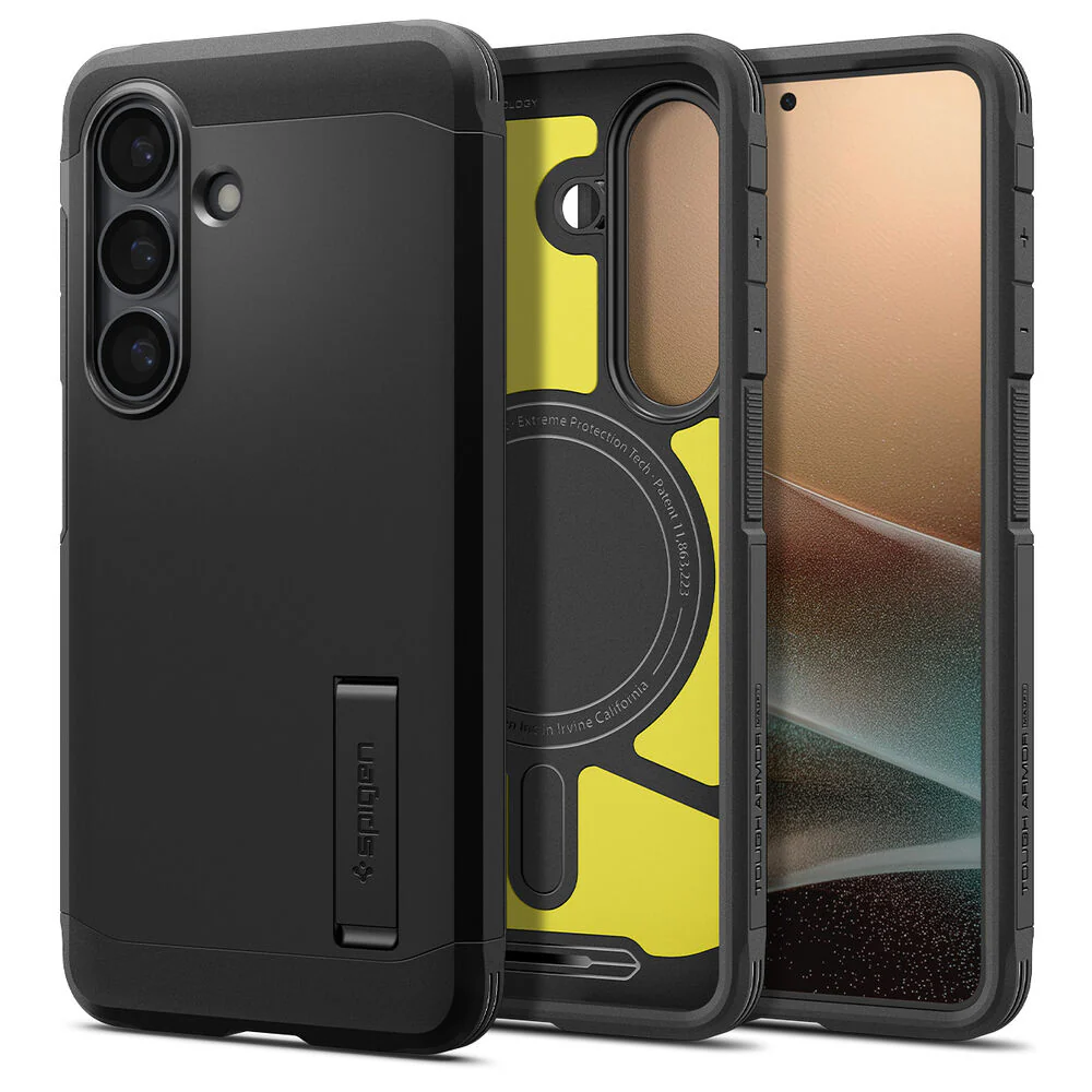 Spigen Galaxy S26 Plus Tough Armor (MagFit) Case (Black)