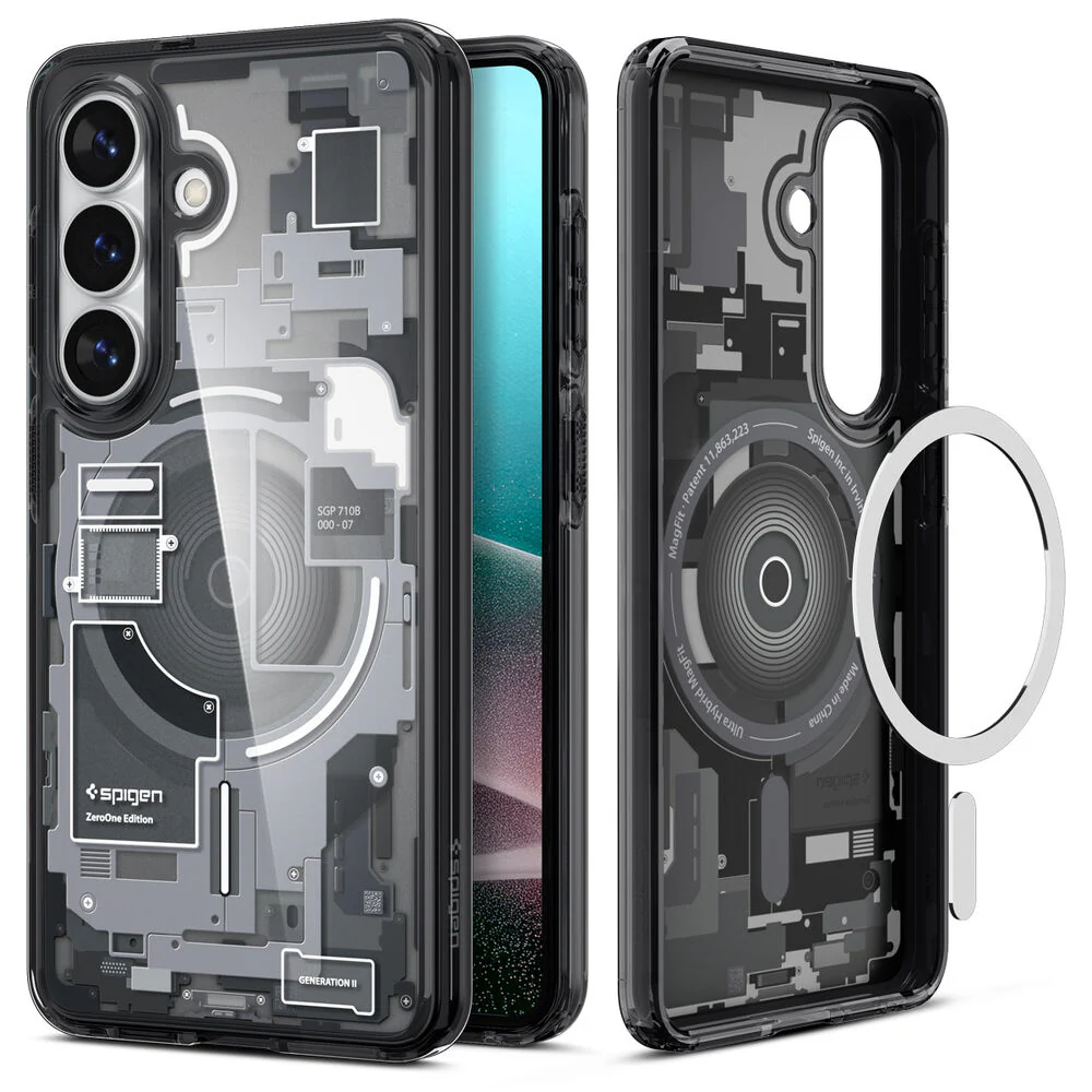 Spigen Galaxy S26 Plus Ultra Hybrid (MagFit) Case (Zero One Black) - Image 6