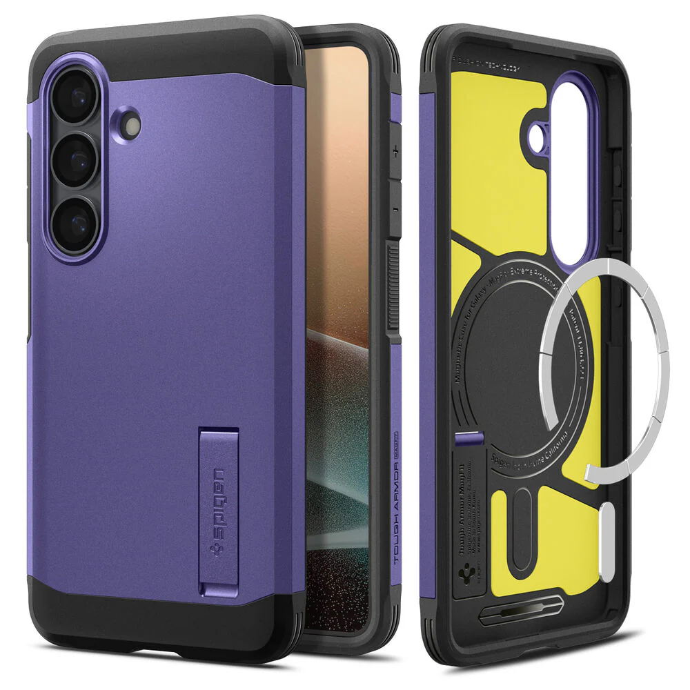 Spigen Galaxy S26 Tough Armor (MagFit) Case (Ash Violet) - Image 6