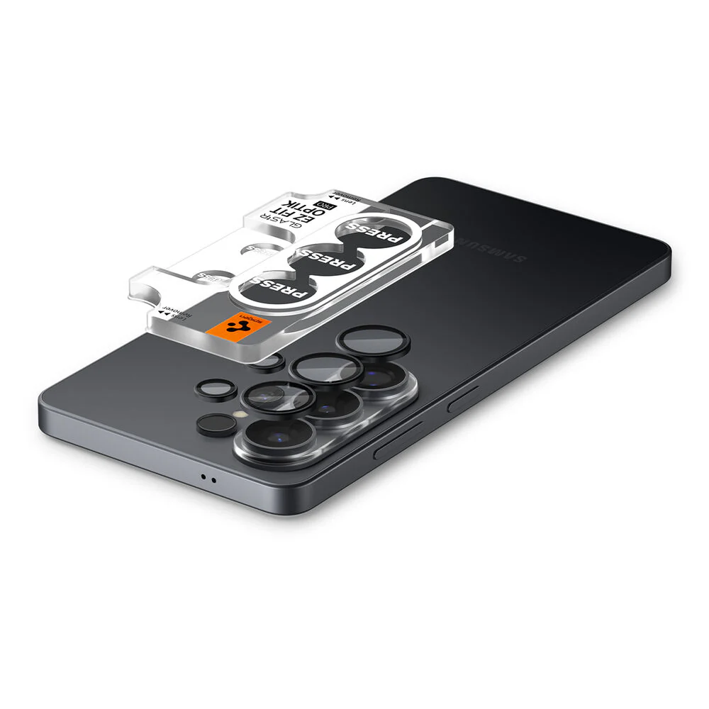 Spigen Galaxy S26 Ultra GLAS.tR EZ Fit Optik Pro 2PCS Lens Protector (Black) - Image 4