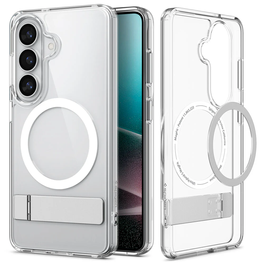 Spigen Galaxy S26 Ultra Hybrid S (MagFit) Case (Clear Case / White Ring) - Image 6