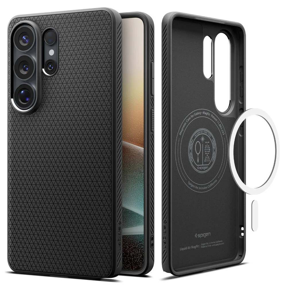 Spigen Galaxy S26 Ultra Liquid Air (MagFit) Case (Black) - Image 4