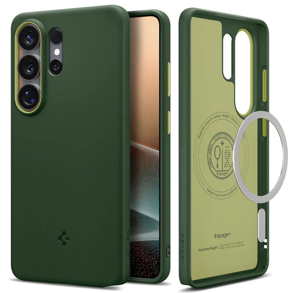 Spigen Galaxy S26 Ultra Nano Pop (MagFit) Case (Avo Green) - Image 4