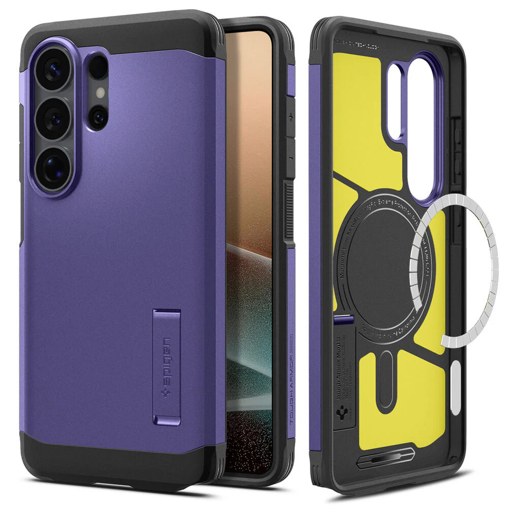 Spigen Galaxy S26 Ultra Tough Armor (MagFit) Case (Ash Violet) - Image 6