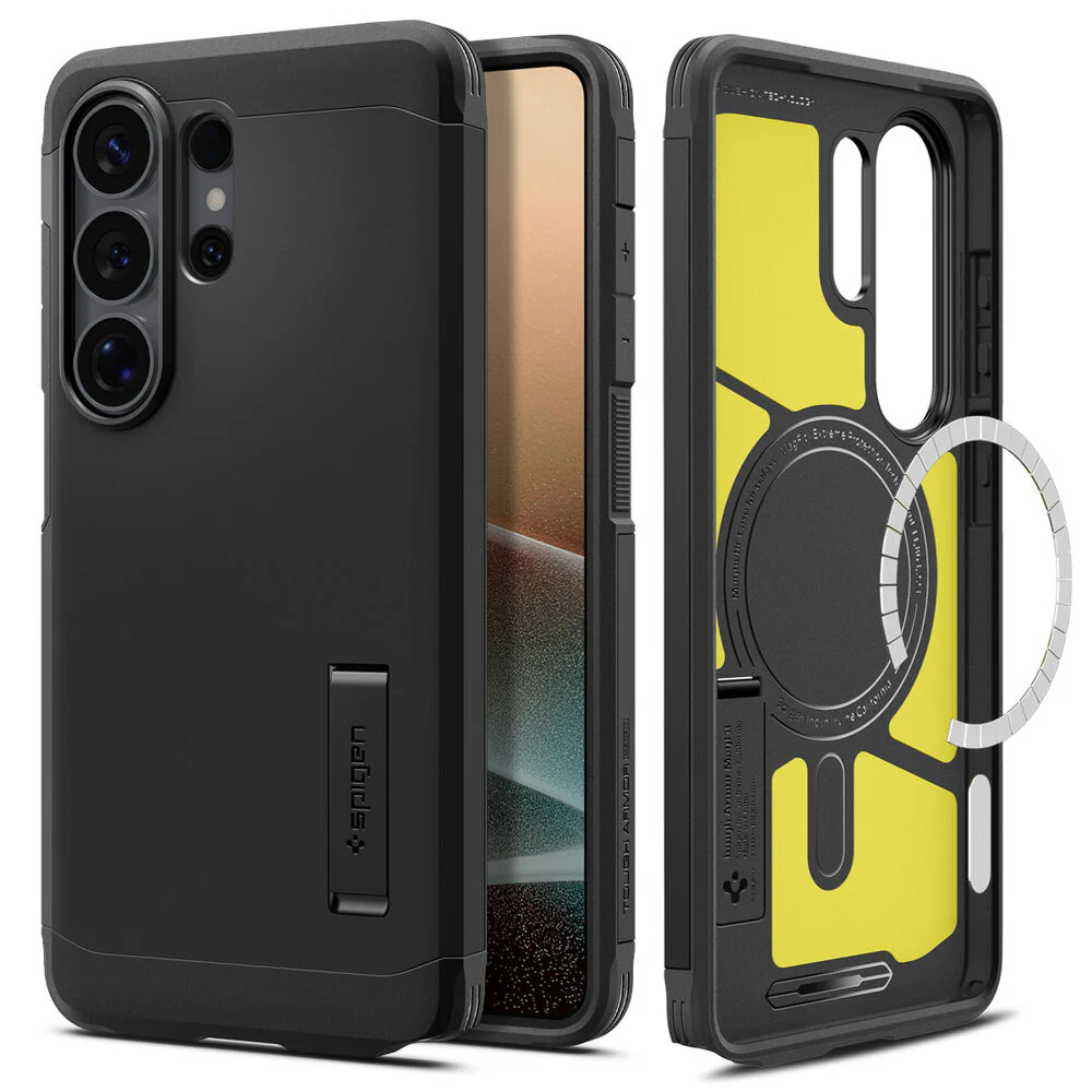 Spigen Galaxy S26 Ultra Tough Armor (MagFit) Case (Black) - Image 2